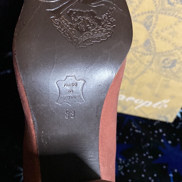 free people VELVET CECILE ANKLE BOOTS ROSE size 38 - Picture 9 of 13